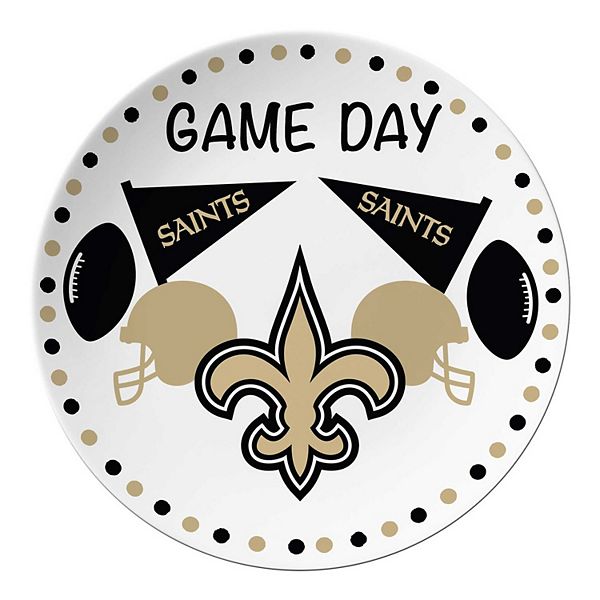 New Orleans Saints Game Day Round Plate Unbranded