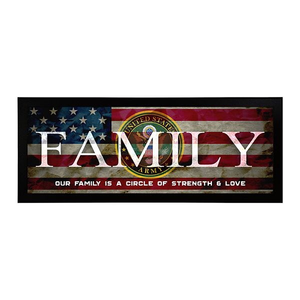 Personal-Prints US Army "FAMILY" Canvas Framed Wall Art Personal-Prints