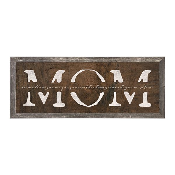 Personal-Prints "MOM" Canvas Framed Wall Art Personal-Prints