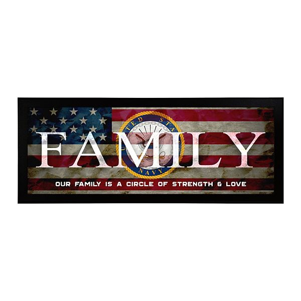 Personal-Prints US Navy "FAMILY" Canvas Framed Wall Art Personal-Prints