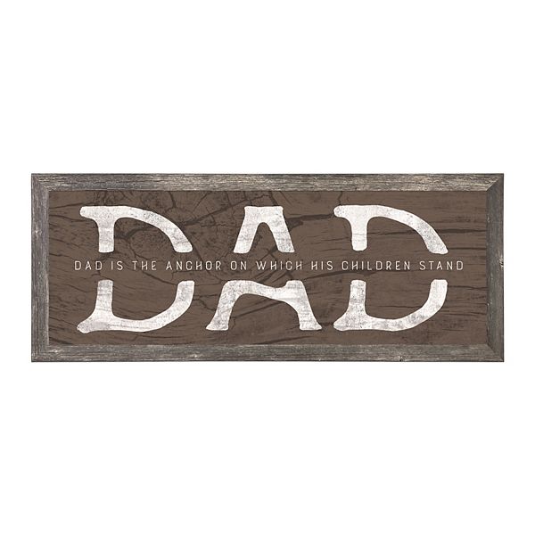 Personal-Prints Dad Anchor Framed Wall Art Personal-Prints