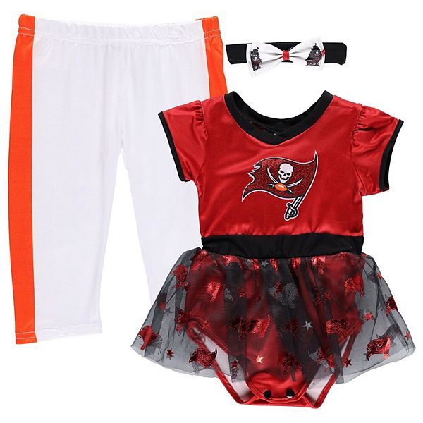 Детский Набор Костюма Повседневные платья Unbranded Красный/Белый Tampa Bay Buccaneers Tailgate Tutu Unbranded