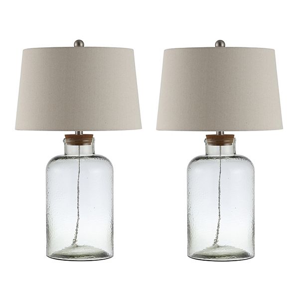 Safavieh Caden Glass Table Lamp 2-piece Set Safavieh