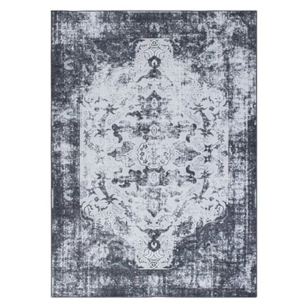 World Rug Gallery Vintage Distressed Medallion Machine Washable Area Rug World Rug Gallery