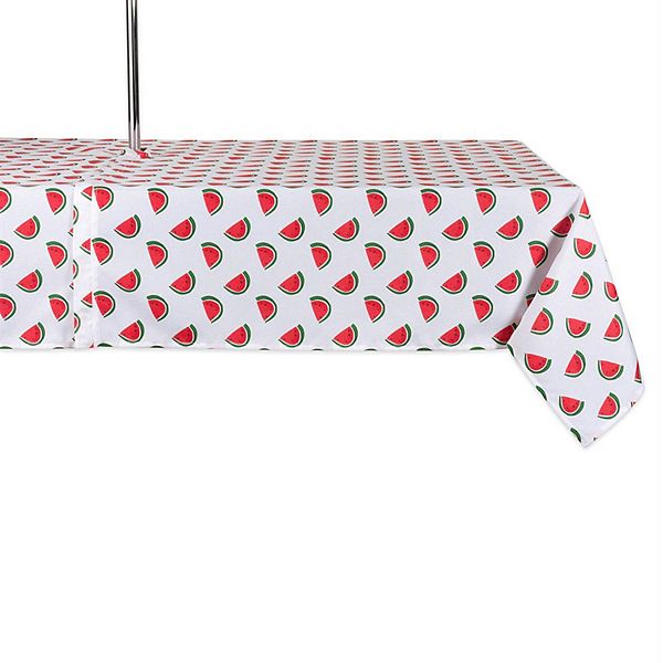 84" Zippered Outdoor Tablecloth with Watermelon Print Design Contemporary Home Living