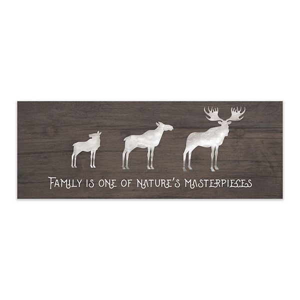 Personal-Prints Moose Family Wood Wall Art Personal-Prints