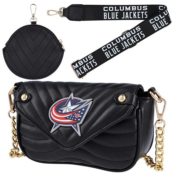 Сумка тоут Columbus Blue Jackets Vegan Leather Unbranded