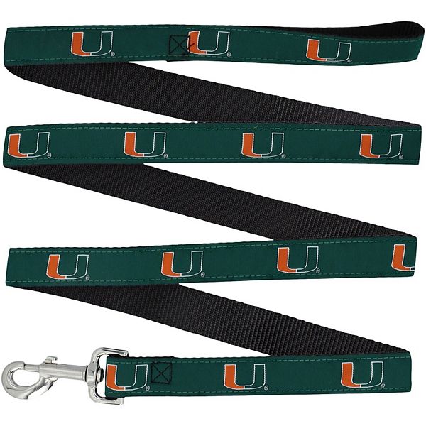 Miami Hurricanes 6' Regular Dog Leash Unbranded