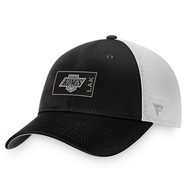 Кепка Fanatics Black/White Los Angeles Kings Authentic Pro Trucker Snapback Fanatics