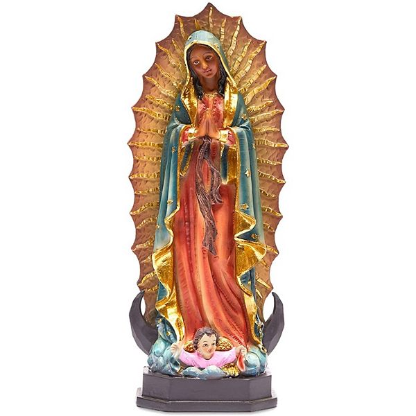 Juvale Religious Statue, Our Lady of Guadalupe Figurine, Christian Decor (12 Inches) Juvale