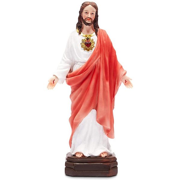 Juvale Religious Statue, Sacred Heart of Jesus Figurine, Christian Decor (12 Inches) Juvale