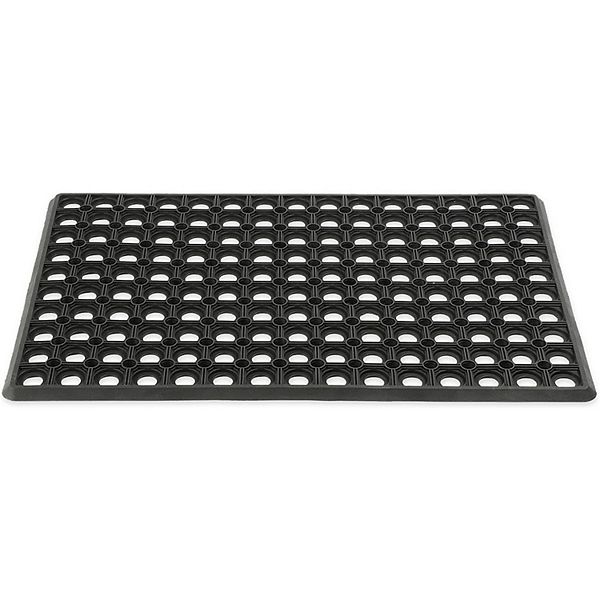 Rubber Mat, Nonslip Doormat for Indoor, Outdoor (23.5 x 15.75 in) Juvale