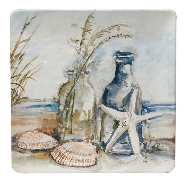 Certified International Coastal Landscape Square Platter Certified International