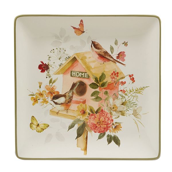 Certified International Nature's Song Square Platter Certified International