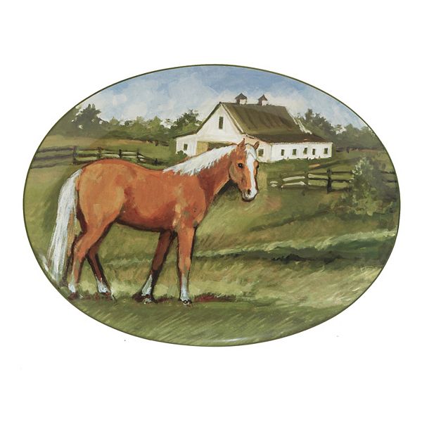 Certified International York Stables Oval Platter Certified International