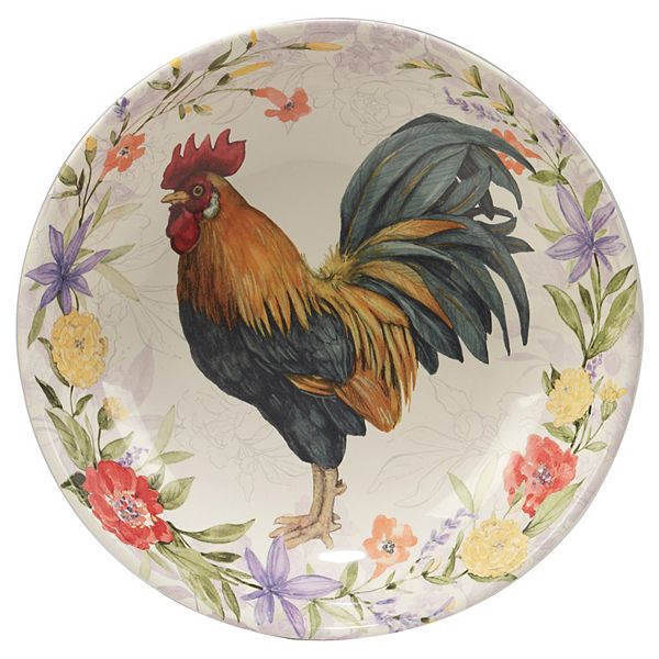 Certified International Floral Rooster Serving / Pasta Bowl Certified International