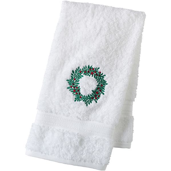 Lands' End Cotton Embroidered Hand Towel Lands' End