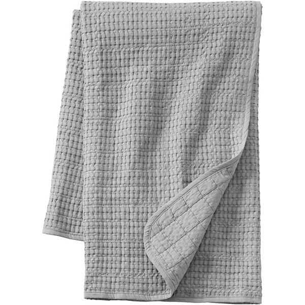 Lands' End Waffle Weave Throw Blanket Lands' End