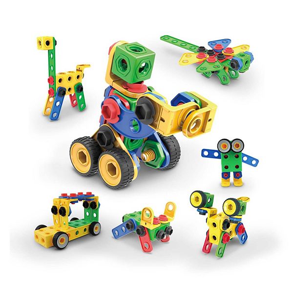 PICASSOTILES 105 Piece Construction Building Set PicassoTiles