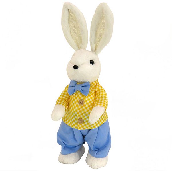 National Tree Company Bunny Yellow Blue Table Decor National Tree Company