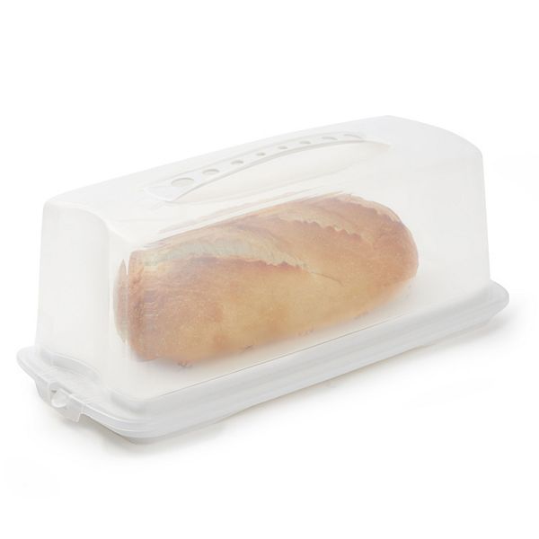 Plastic Bread Keeper Box, Storage Container for Kitchen (14.5 x 5.75 x 6.25 In) Juvale