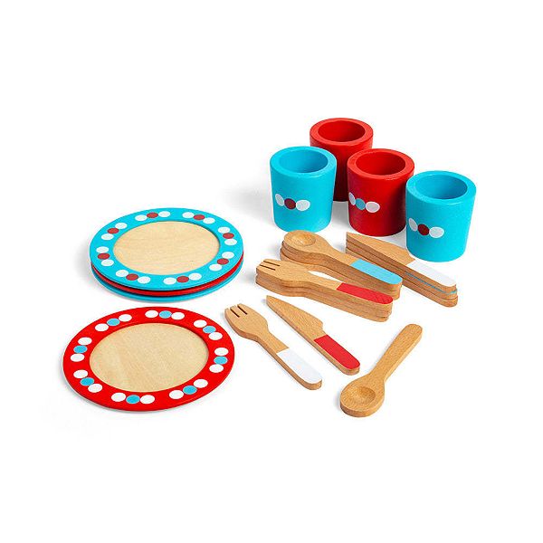 BIgjigs Toys, Dinner Service (20 Pieces) Bigjigs Toys