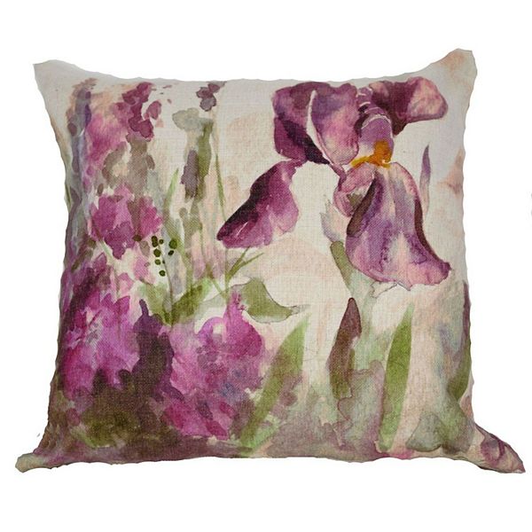 18" Iris Throw Pillow with Insert Golden Hill Studio