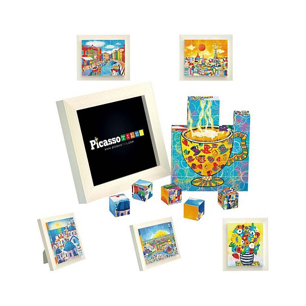 30 Piece 6-in-1 World Famous Painting Puzzles Magnetic Cubes PicassoTiles