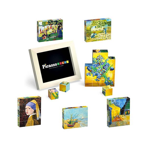 20 Piece World Famous Art Puzzle Cube Set PicassoTiles