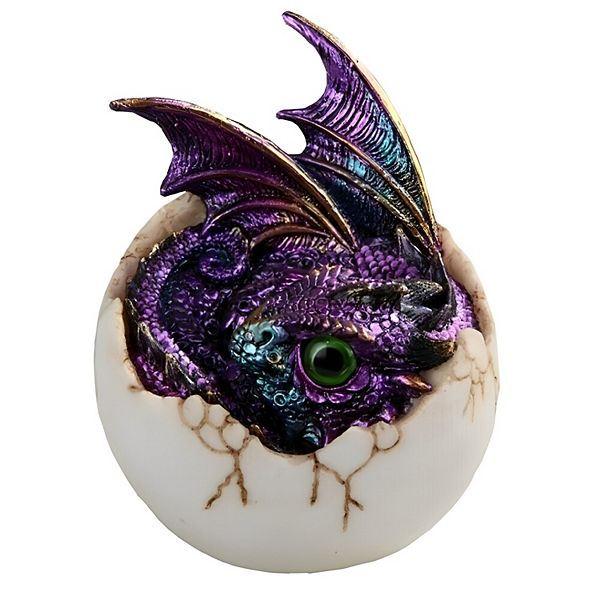 FC Design 4"H Pink/Purple Dragon Baby in Egg Statue Fantasy Decoration Figurine Home Room Decor F.C Design