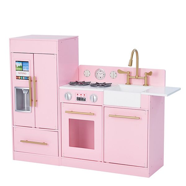 Teamson Kids Little Chef Chelsea Modern Play Kitchen - Pink & Gold Teamson Kids