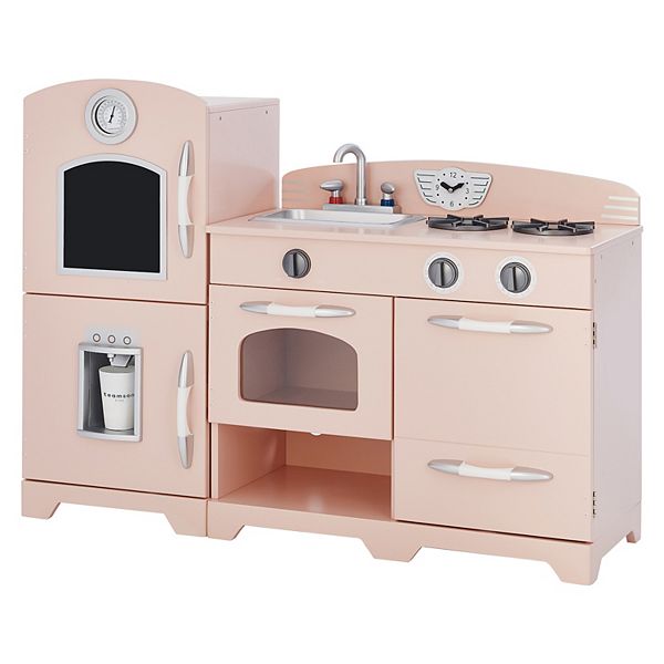 Teamson Kids Little Chef Fairfield Retro Play Kitchen - Pink Teamson Kids