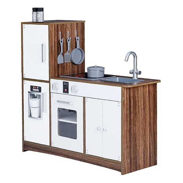 Teamson Kids Little Chef Palm Spring Modern Play Kitchen - White & Wood Teamson Kids