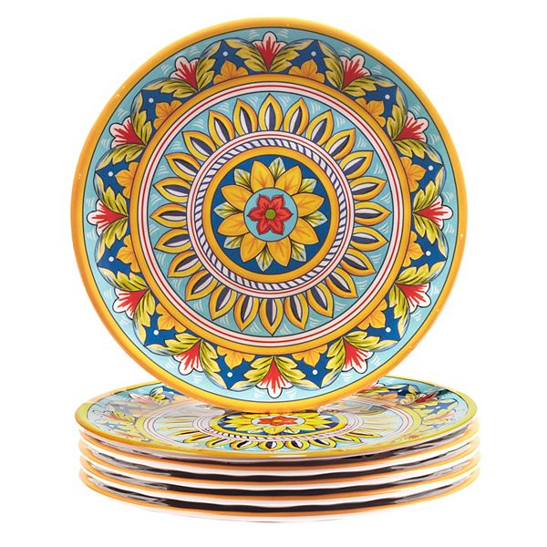 Certified International Palermo 6-pc. Melamine Salad Plate Set Certified International