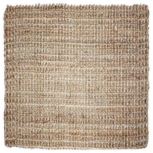 60" x 22" Gold Jute Floor Runner Rug Contemporary Home Living