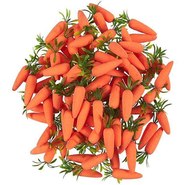 Foam Carrots for Easter, DIY, Party Decorations, and Toys (100 Pieces) Juvale