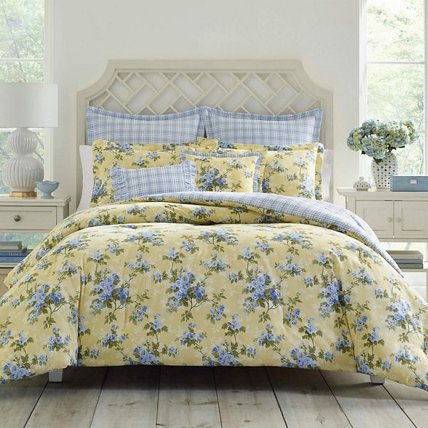 Цветной комплект хлопкового покрывала Cassidy, 5 и 7 предметов, различные размеры Laura Ashley