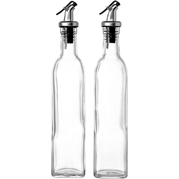 Juvale Olive Oil and Vinegar Glass Dispenser Set (17 Ounce) Juvale