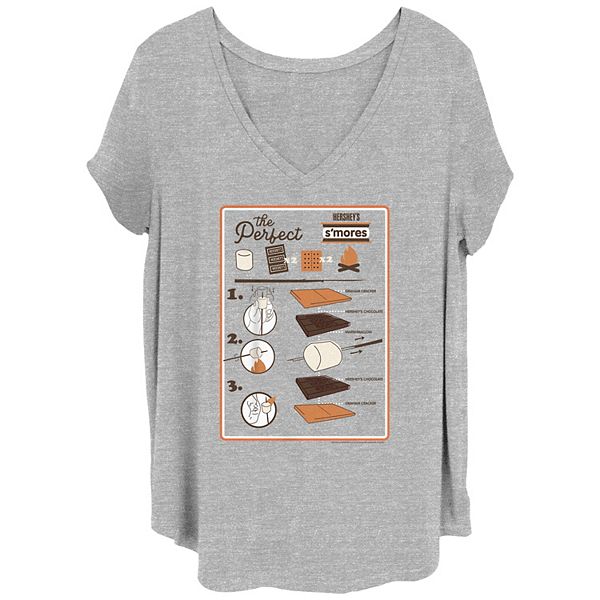 Juniors' Plus Size Hershey's S'mores Schematic Graphic Tee Hershey's