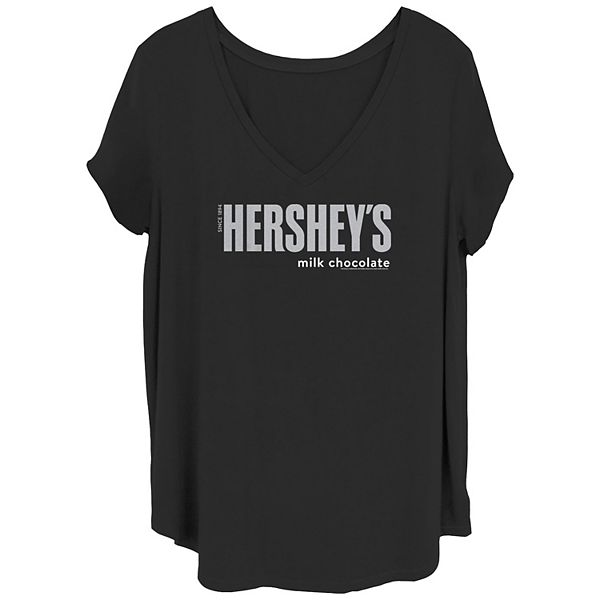 Juniors' Plus Size Hershey's Milk Chocolate Logo Graphic Tee Hershey's