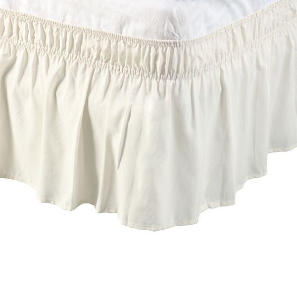 Base Valance Sheet Polyester Wrap Around Dust Ruffle 15" Drop Elastic Bedding Full 54" X 75" PiccoCasa