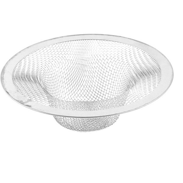 Washroom Bathroom 4.4 Inch Diameter Stainless Steel Mesh Sink Strainer Unique Bargains