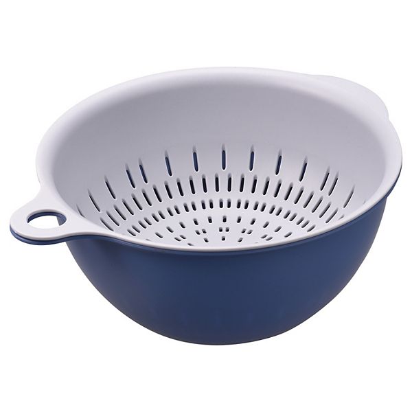 Kitchen Strainer Colander Bowl Set, Small Double Layer Drain Basket Unique Bargains