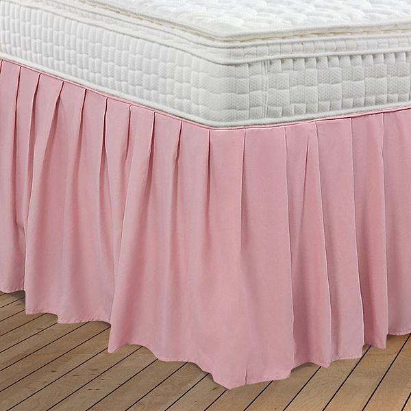 Brushed Microfiber Bed Skirt, Elastic Dust Ruffle Queen 60" X 80" PiccoCasa