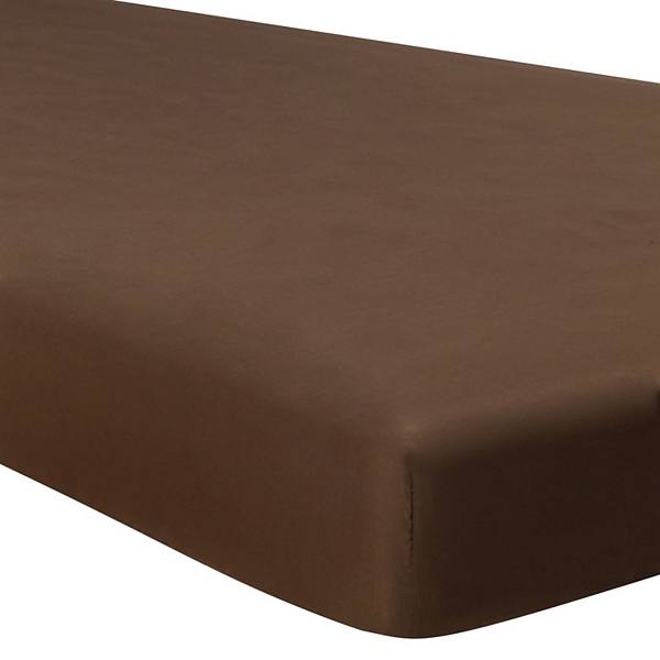 Solid Color Soft Fitted Sheet with 15 Inch Large Pocket Full 75" x 54"(L*W) PiccoCasa