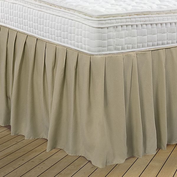 Polyester Ruffled Durable Solid Bed Skirt With 16" Drop 1 Pc Twin 39" X 75" PiccoCasa