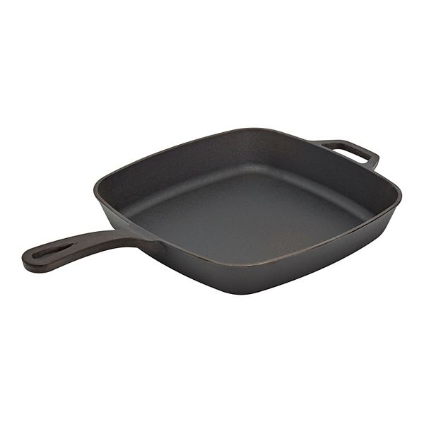 Smith & Clark Pre-Seasoned Cast-Iron Frypan with Assist Handle Smith