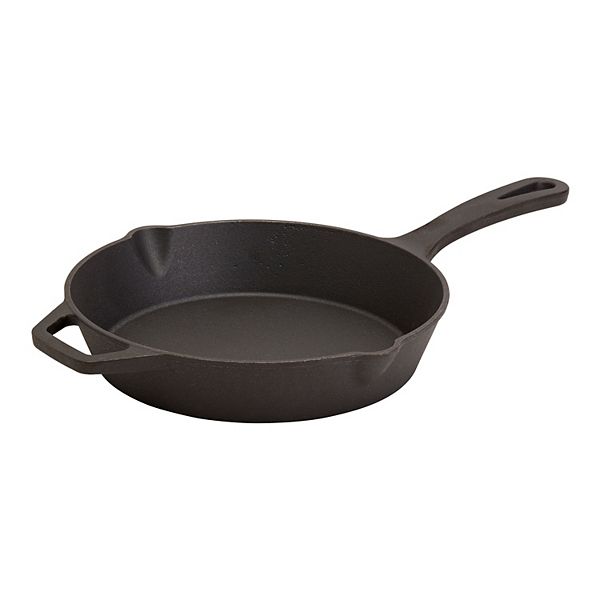 Smith & Clark Pre-Seasoned Easy Care Cast-Iron Frypan with Assist Handle Smith