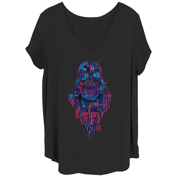 Женская Футболка Star Wars Vader Geometric Panel V-Neck Star Wars