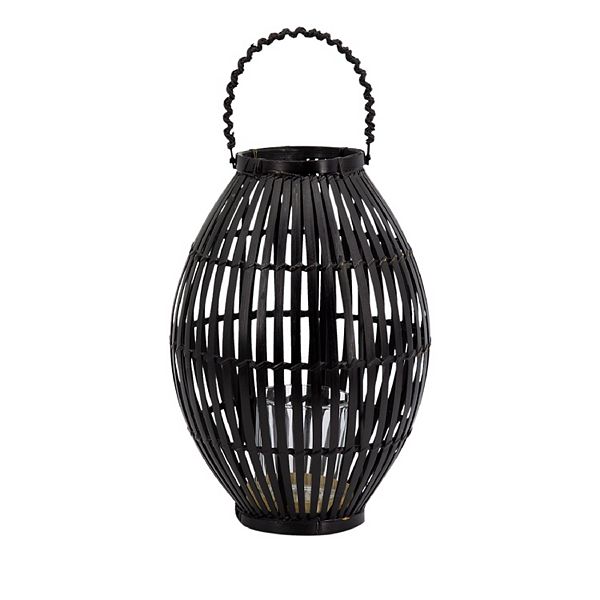 A&B Home Tyrin Bamboo Lantern Floor Decor A&B Home